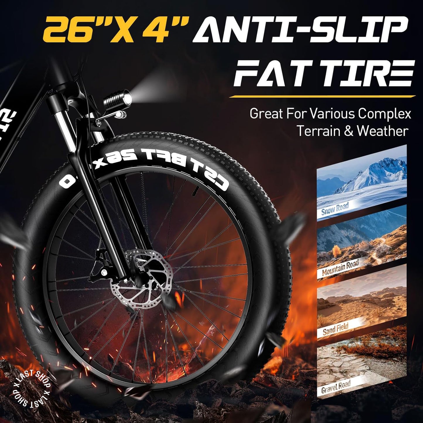 SIVROCK Fat Tire Electric Bike