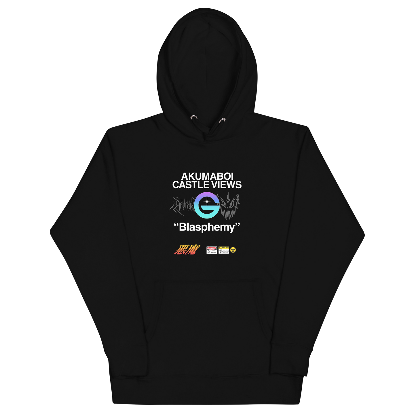 WEARDOZ "Castle Views" Black Hoodie