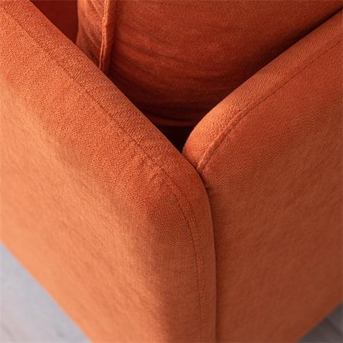 LAST™ Orange Cotton Linen Armchair