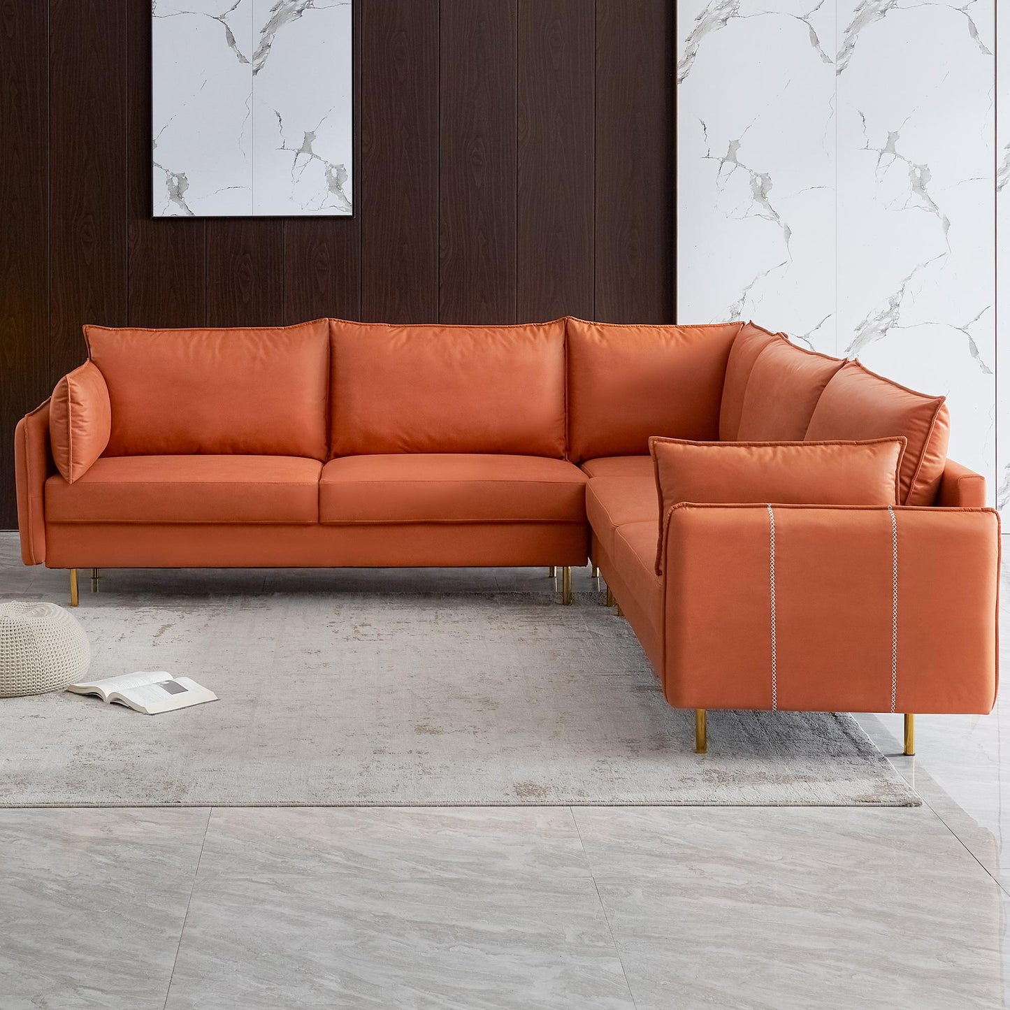 LAST™ Corner Sectional Technical Leather Sofa