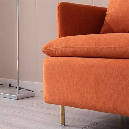 LAST™ Orange Cotton Linen Armchair