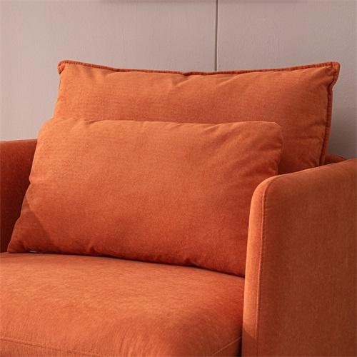 LAST™ Orange Cotton Linen Armchair