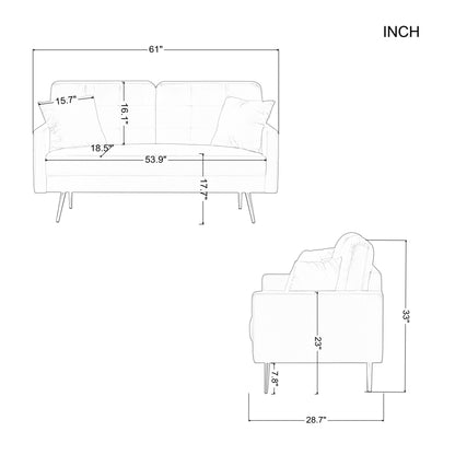 LAST™ Modern Loveseat Couch