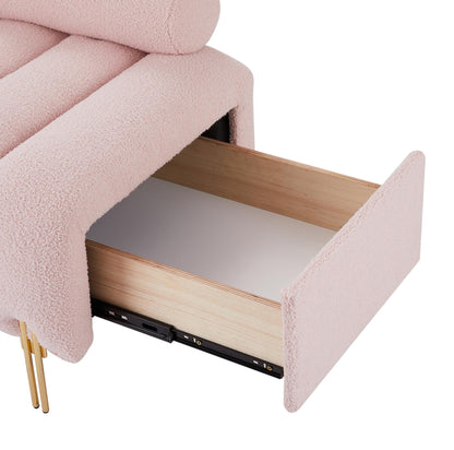 LAST™ Snow Pink Modern End of Bed Bench