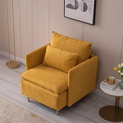 LAST™ Yellow Cotton Linen Chair