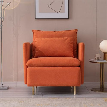 LAST™ Orange Cotton Linen Armchair