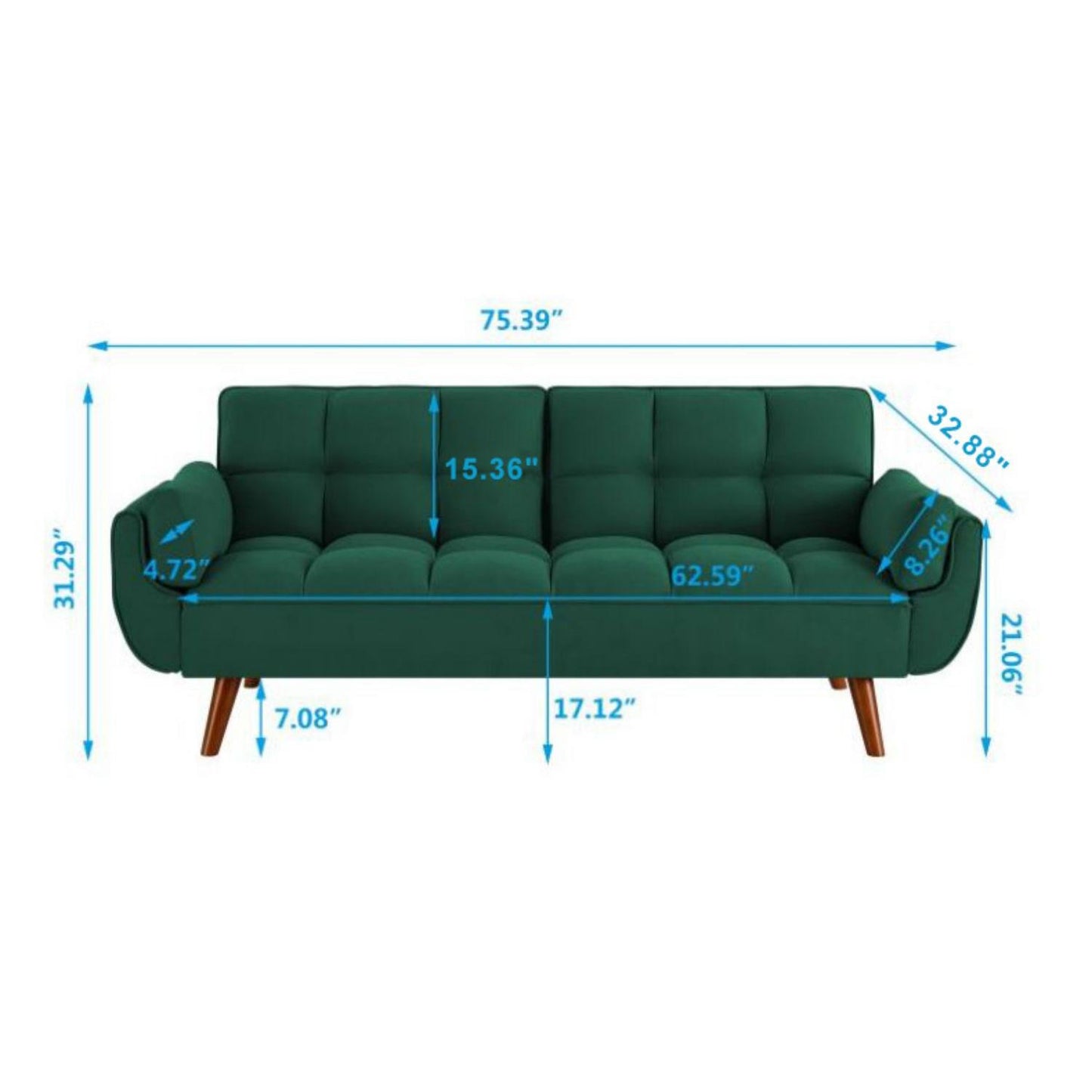 LAST Velvet Love Seat