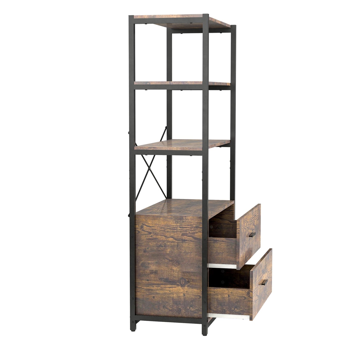 LAST™ 4-Tier Industrial Bookcase