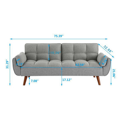 LAST™ "Vivian" Grey Fabric Sofa