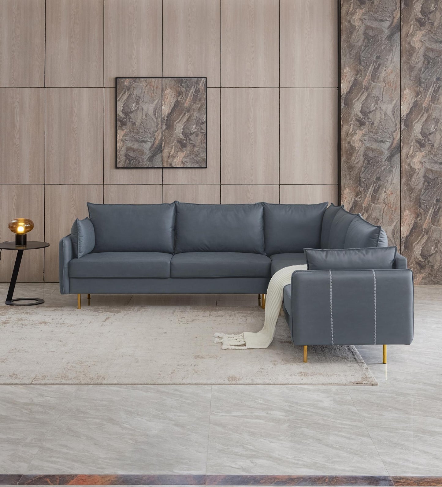 LAST™ Corner Sectional Technical leather Sofa